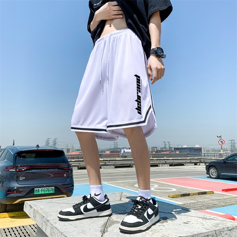 ！2023夏季男士冰丝速干运动短裤潮流撞色篮球裤DK208P35,男装休闲裤,电商B220