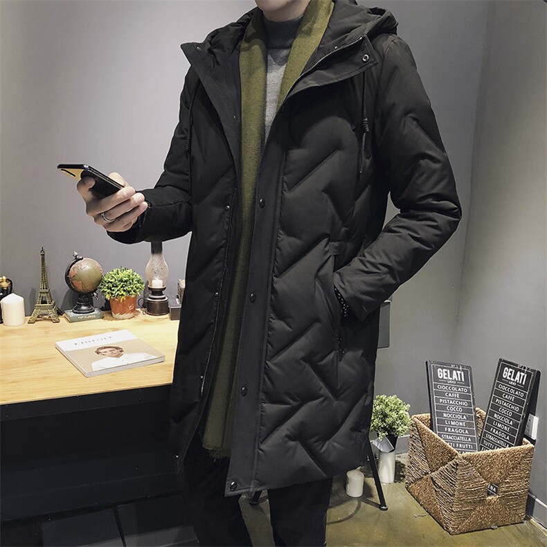 2021新款中长款羽绒服男士冬季加厚外套潮牌DS275T图片