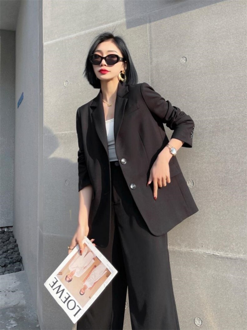 【现货】春装新款纯色休闲时尚西装，女装西装，名怡