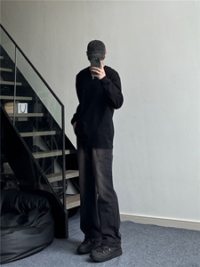秋冬季美式高街牛仔裤男 百搭休闲裤G1233/P4568图片