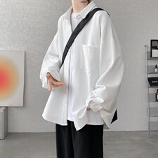 衬衫男春季新款港风宽松大码提花长袖衬衣CS026-P42，男装衬衫，星座214-3