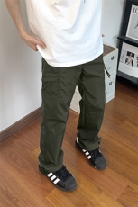 自拍图有大货复古宽松休闲工装裤男夏季直筒长裤子潮K41-P40，男装工装外套，电商A178