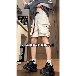 深度库存抖音男工装裤透气速干裤宽松运动短裤休闲裤DK33-特批26图片