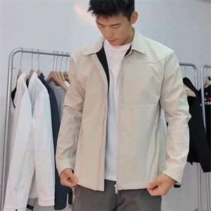 美式正肩行政夹克男秋季户外运动三防冲锋衣翻领潮牌教练硬挺外套图片