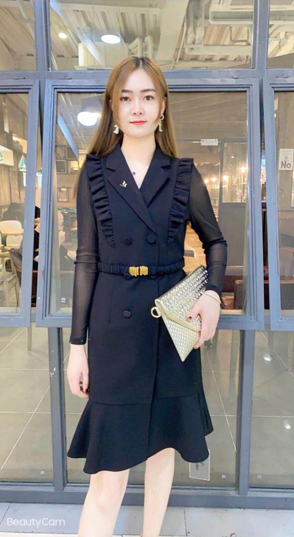 秋冬打底连衣裙，女装连衣裙，依伊贝尔 红彬缘