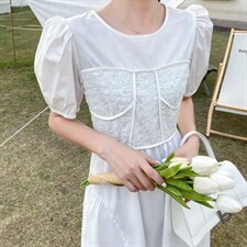 小清香面连衣裙，女装连衣裙，百变诱惑(6F)