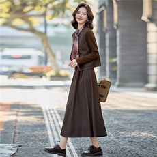 现货！2025秋季新款套装女时尚气质时髦洋气三件套裙，女装套装/套裙，魅影