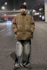 外景冬季加厚面包服男宽松保暖棉衣复古重磅立领外套MF00376/P90，男装棉衣，电商B316