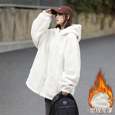 男女同款冬季灯芯绒两面穿保暖加厚连帽棉衣A406MY811P125，男装棉衣，星座309（原A406）