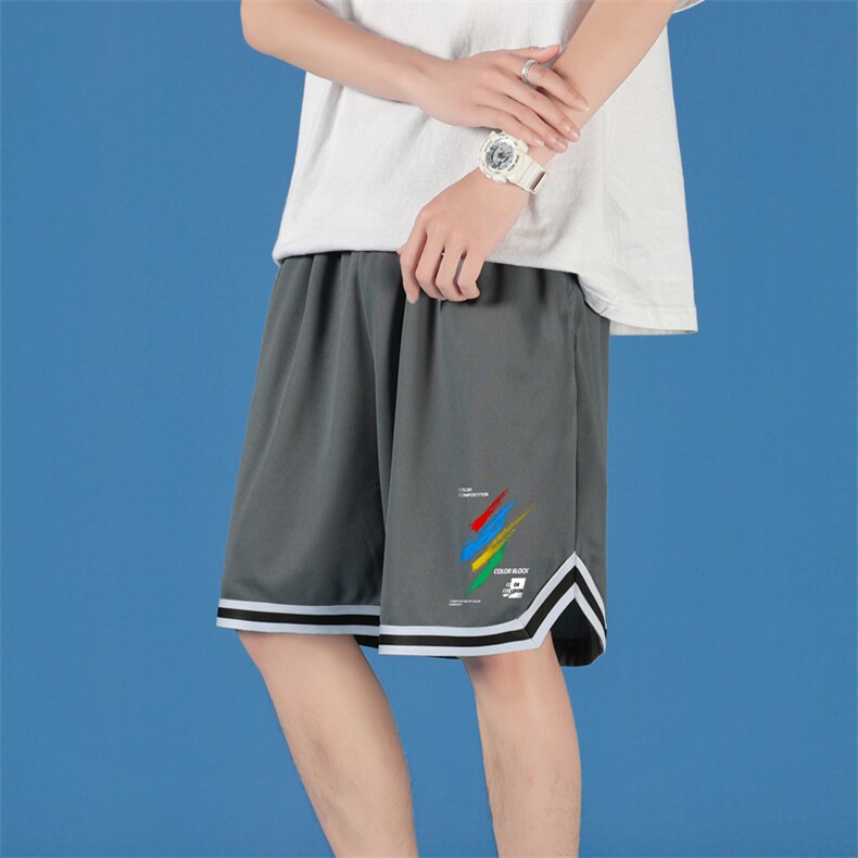 ！2023夏季夏款男士运动短裤冰丝网格篮球速干五分裤DK11P25,男装休闲裤,电商B220
