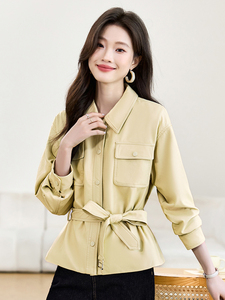 皮衣外套女2025春新款小个子今年流行爆款高级感气质短款收腰夹克图片