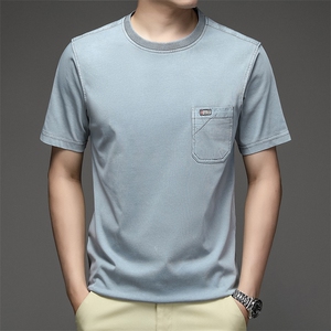 纯棉T恤短袖男2023夏季潮流半袖圆领上衣服 NX8701-P55图片