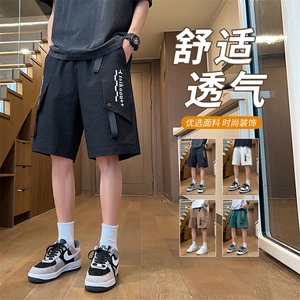 2025夏季新款男士潮牌短裤时尚休闲印花5分裤C208A-6705A-特P28图片