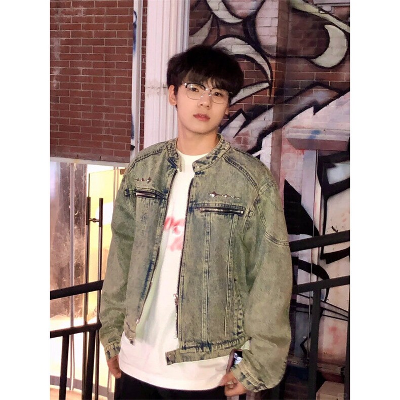 现货不缺货水洗牛仔衣潮流牛仔外套1209-1-JK12-P78（网图），男装夹克，星座1209-1