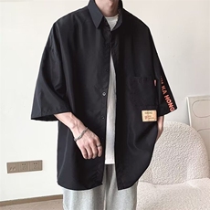 日系条纹短袖衬衫男夏季cityboy休闲衬衣潮牌外套潮CY1081-P33，男装衬衫，星座412-2