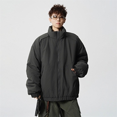 冬季美拉德立领棉服潮流百搭纯色棉衣撞色棉服外套HY8822-P75，男装棉衣，星座610B-1