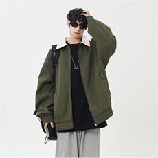 2025春休闲痞帅工装翻领夹克潮流外套得物二开XZ301b-2-JK2585P78，男装夹克，星座301B-2（原A443-1）