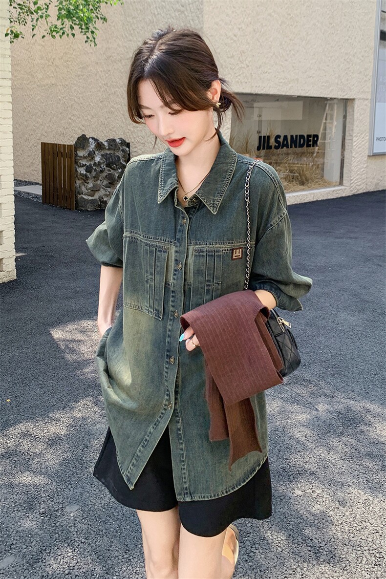 牛仔衬衣,女装衬衫,浙宝069