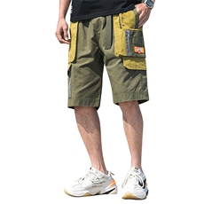 夏季嘻哈运动短裤男士潮牌宽松过膝休闲五分中裤A438-KX203-P38，男装休闲裤，电商A438