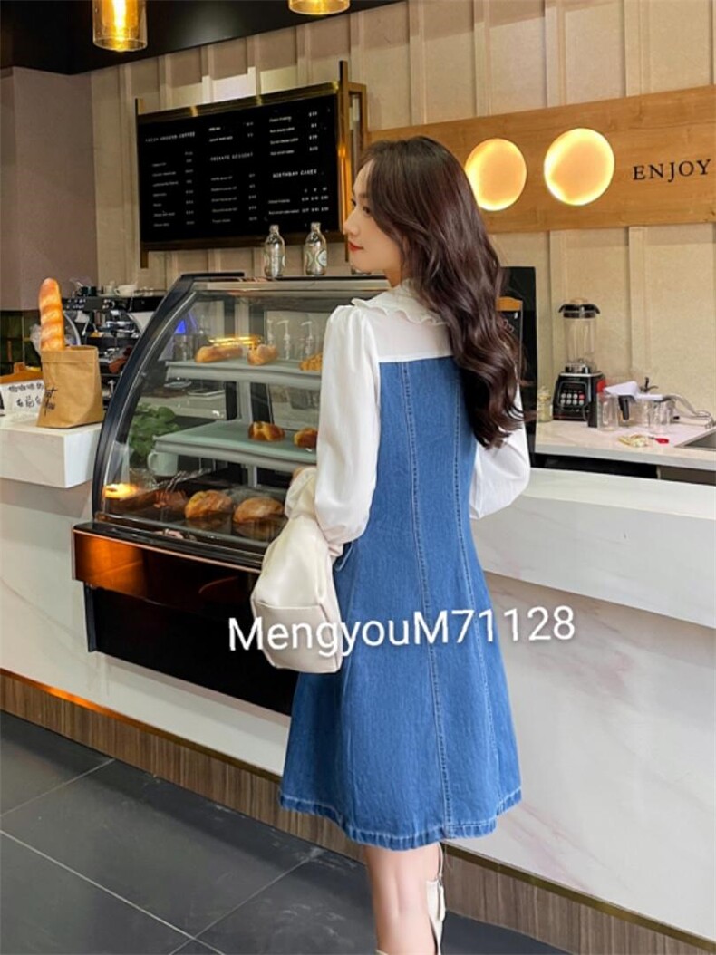 拼接连衣裙，女装连衣裙，梦由