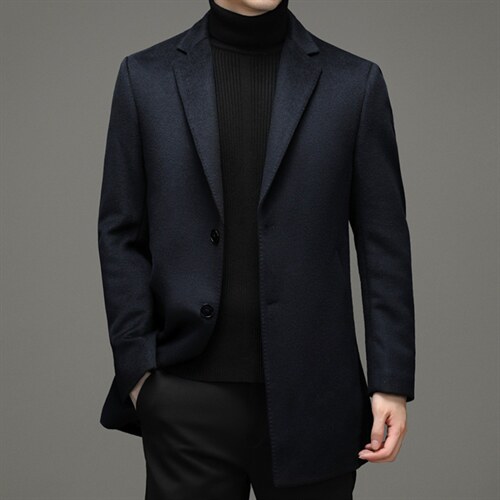 中年男士羊毛呢外套冬季商务单西服休闲爸爸装外套YL9811-P380，男装西服，电商B212（原钱塘6029）