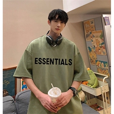 ！24夏季港风ess短袖麂皮绒T恤TJ2306-特p19（抖音不可售），男装T恤，星座508（原C305）