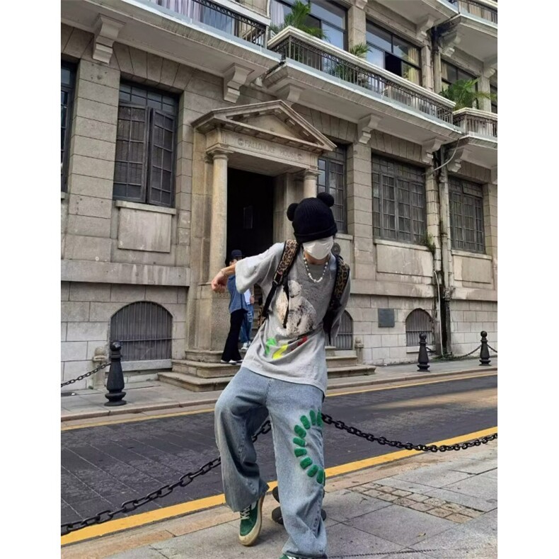 夏季美式高街牛仔裤K5060p55,男装牛仔裤,星座1013