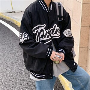 棒球服男春秋季美式ins潮牌宽松飞行夹克情侣装休闲外套JK663-P65图片