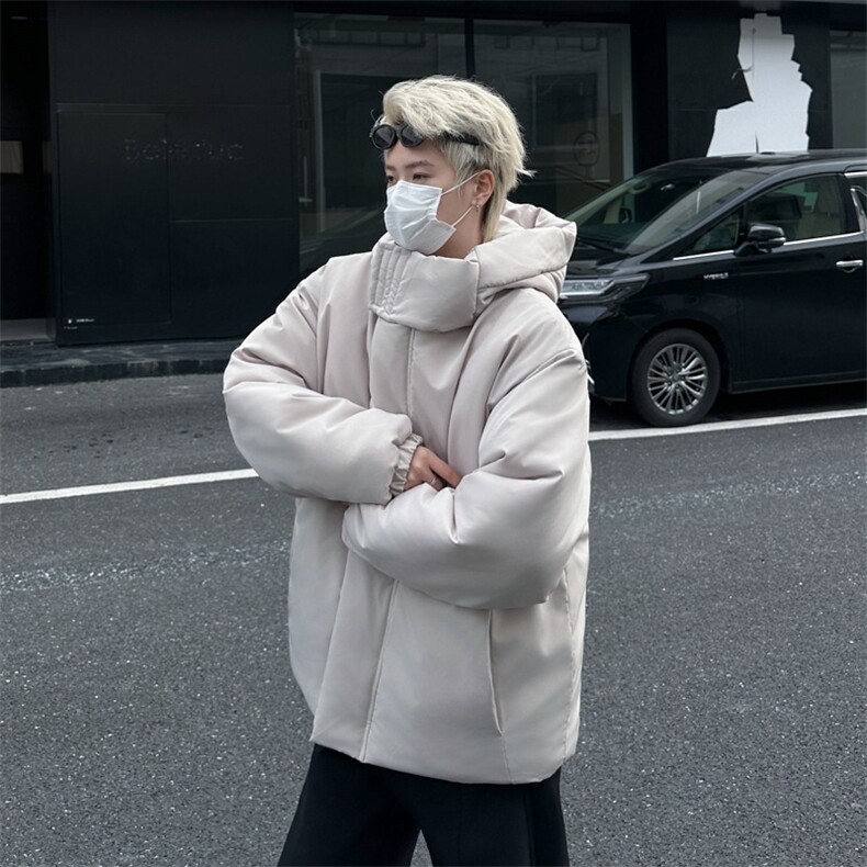 冬美潮高级感设计感小众连帽棉服男欧美街头外套情侣潮TT183P88,男装棉衣,星座1013-5