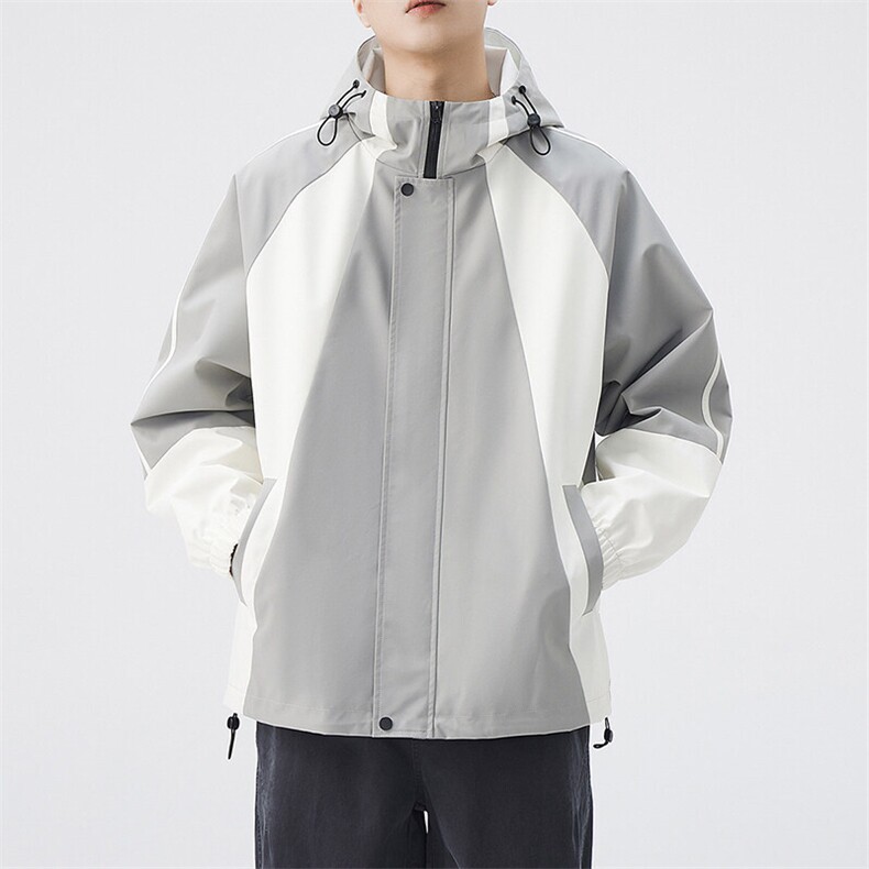 秋季宽松夹克男撞色冲锋衣外套DSA157B-JK7836-P68,男装夹克,电商A157B