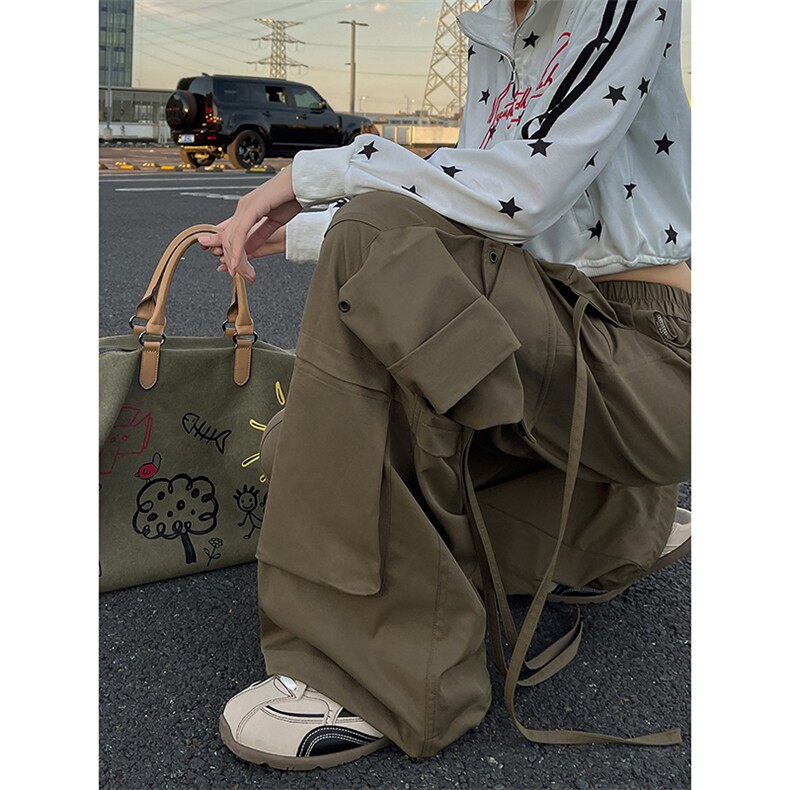 情侣时尚潮款百搭个性休闲裤松弛舒适随性高级感个性长裤K865P70,男装休闲裤,电商A102B