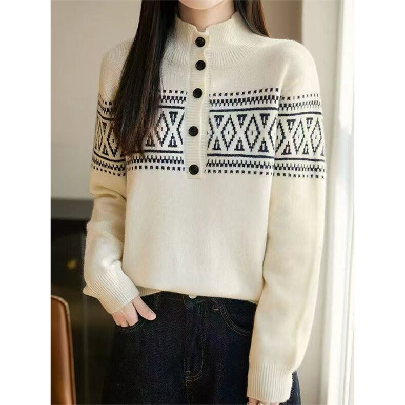 毛衣女冬季加厚外穿内搭套头圆领短款小个子时尚针织衫打底衫上衣,针织衫/毛衣,暖姿羊绒