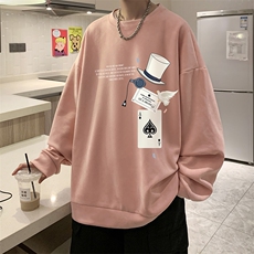 麂皮绒卫衣男大码重磅长袖t恤男JW81373-P35，男装卫衣，电商A040