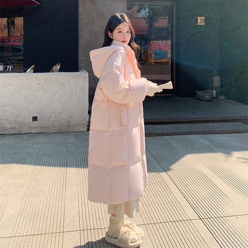 现货主推浅粉中长款羽绒棉服2C122-8875-P205-K308,女装棉衣/棉服,2C122