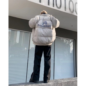 美式休闲加厚棉衣棒球服男冬季宽松立领M8204-P105图片