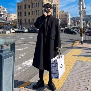 高端双面羊绒大衣男2026秋冬新款韩版中长款过膝毛呢子外套潮图片