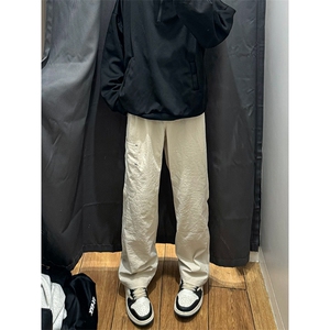 港风  大码宽松休闲裤长裤直筒裤工装裤A014-DY25090-P45控68图片