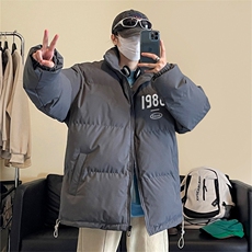 抖音品质美式潮流字母印花高街INS棉服JK23548特批65控108，男装棉衣，星座605(原A050)