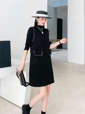 秋冬毛呢背心裙两件套，女装背心吊带，蕃米莉