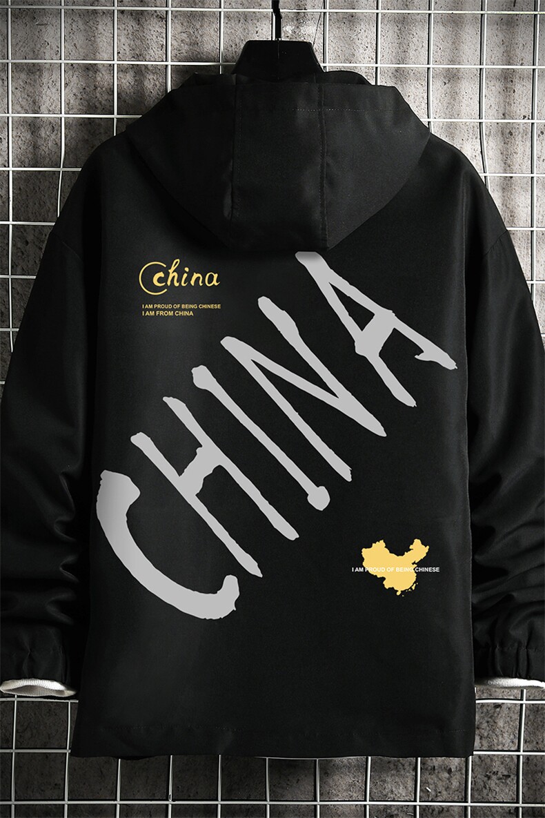 JK65208-P45连帽夹克男大码胖子棒球服上衣外套网格挂拍,男装夹克,电商A040A