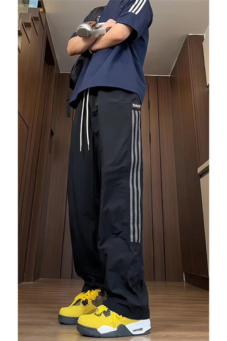 大量现货美式速干裤男夏季2025新品薄款条纹直筒裤DY5032-P55,男装休闲裤,电商A178