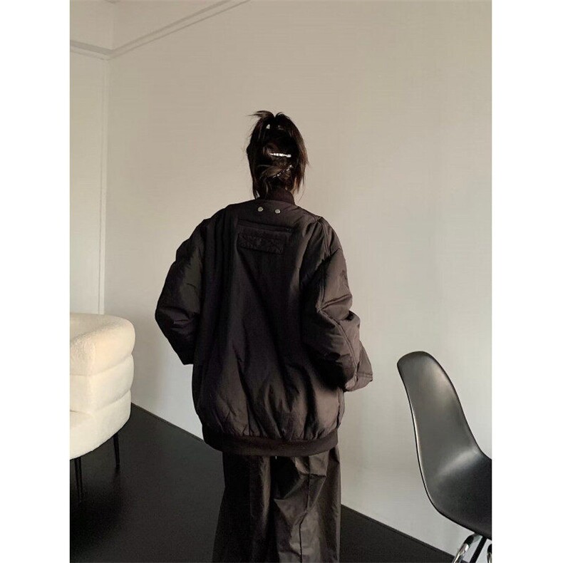 美式高街工装多口袋飞行员棒球服夹克女ins潮牌宽松外套JH162,男装夹克,星座1116A（原606A-3）