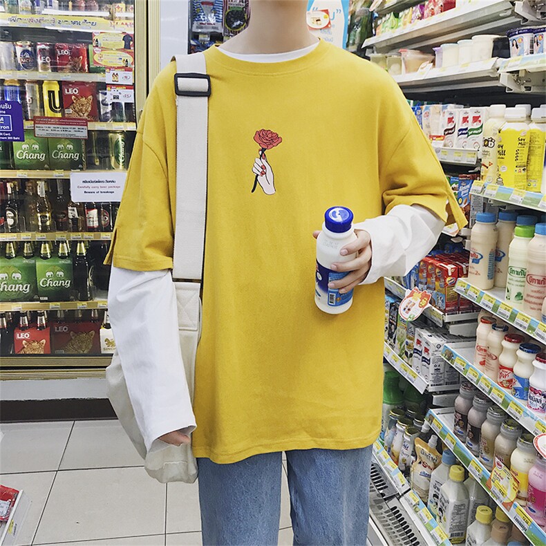 新款长袖t恤韩版圆领男士卫衣潮流个性秋季上衣服打底衫DS37T,男装T恤,电商A102