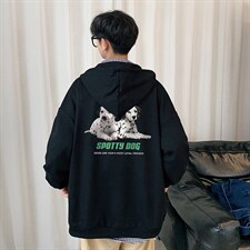 KS21263-P38连帽开衫卫衣男运动外套大码班服，男装卫衣，电商A040