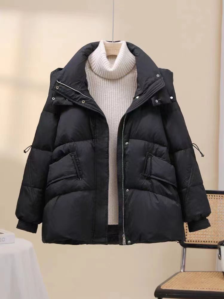 2025年秋季拉链常规长袖立领短款羽绒服时尚百搭,女装羽绒服,禾雯电商供货
