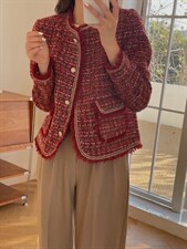 2021新款小香风/红色系，其它，奥瑾