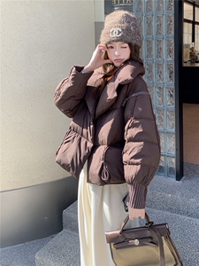 衣秀之家2319款短款大翻领加厚时尚羽绒服冬季保暖外套女图片