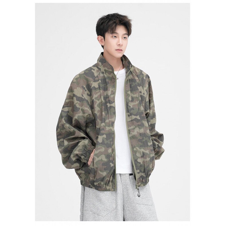 25FS1-P70-迷彩P80迷彩尼龙防晒衣男女宽松休闲上衣防晒衣,男装防晒衣,电商B327