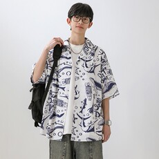 特P28无差价新款夏季时尚百搭衬衫-HC2212无影墙3/10号到货，男装衬衫，电商A003
