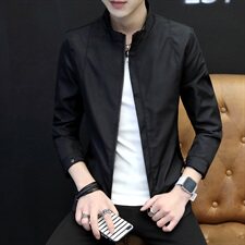 秋季外套男韩版潮修身帅气防风夹克休闲上衣棒球服J，男装夹克，星座509
